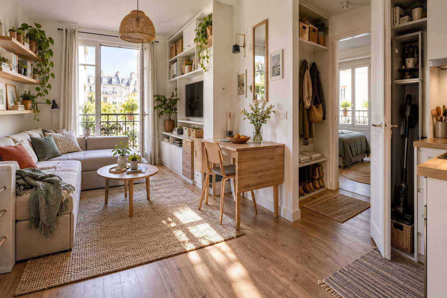 Mesurer : Petit appartement : gagner 5 m² utiles